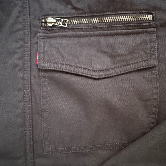 Levi's Mock Collar Utility Jacket Men's Medium Black - Picture 7 of 8